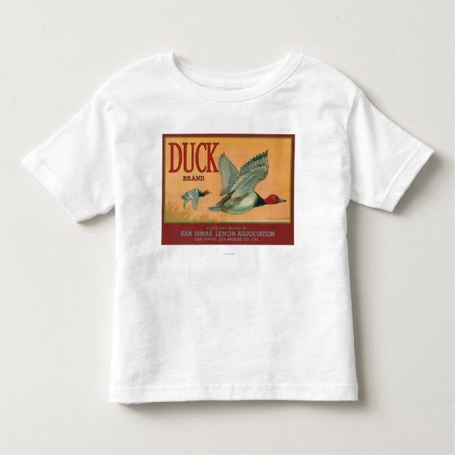 T-shirt Pour Les Tous Petits Citron LabelSan Dimas, CA de canard (Devant)