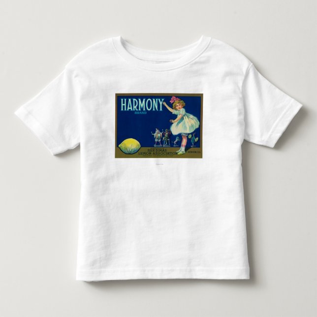 T-shirt Pour Les Tous Petits Citron LabelSan Dimas, CA d'harmonie (Devant)