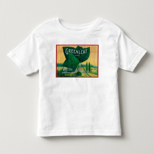 T-shirt Pour Les Tous Petits Citron LabelWhittier, CA de Greenleaf (Devant)