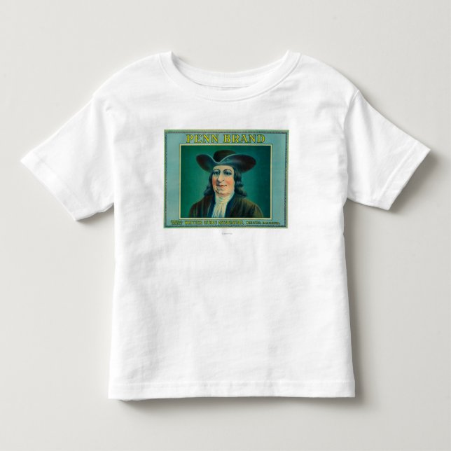 T-shirt Pour Les Tous Petits Citron LabelWhittier, CA de Penn (Devant)