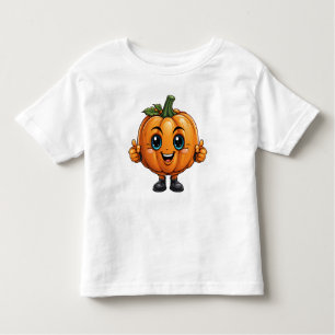 T-shirt Pour Les Tous Petits Citrouille adorable avec visage