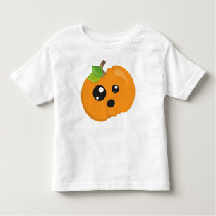 T-shirt Pour Les Tous Petits Citrouille D'Halloween, Citrouille Orange, Tricot 