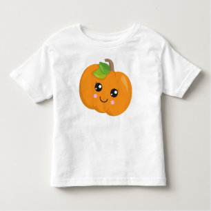 T-shirt Pour Les Tous Petits Citrouille D'Halloween, Citrouille Souriant, Trick