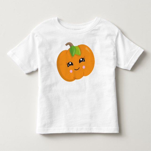 T-shirt Pour Les Tous Petits Citrouille D'Halloween, Trick Ou Treat, Citrouille (Devant)