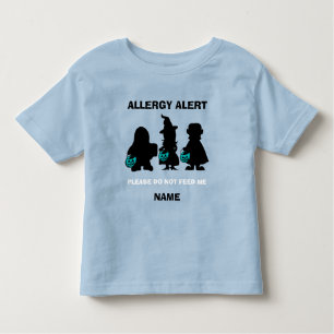 T-shirt Pour Les Tous Petits Citrouille personnalisé de Halloween Teal d'alerte