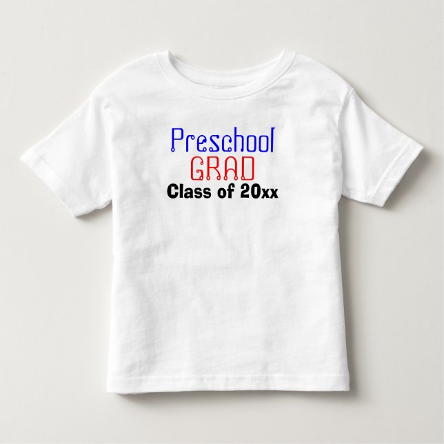 T-shirt Pour Les Tous Petits Classe d'études préscolaires de l'année (Devant)