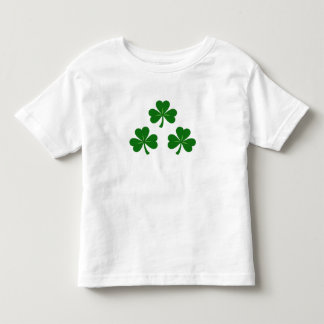T-shirt Pour Les Tous Petits Classic Trio of Lucky Green Shamrocks St. Patrick’