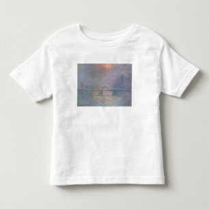 T-shirt Pour Les Tous Petits Claude Monet la Tamise avec la croix de Charing