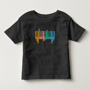 T-shirt Pour Les Tous Petits Clavier Coloré Piano Keys Instrument Musical