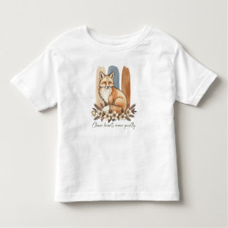 T-shirt Pour Les Tous Petits Clever Fox Quote Watercolor Art