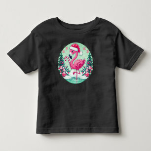T-shirt Pour Les Tous Petits Clipart de sublimation de flamant de Noël-10424