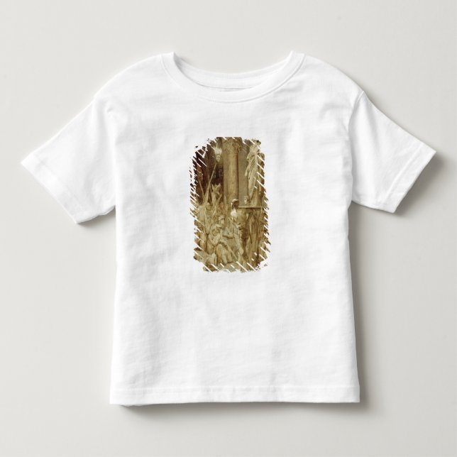 T-shirt Pour Les Tous Petits Clovis a continué son bouclier (Devant)