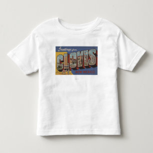 T-shirt Pour Les Tous Petits Clovis, Nouveau-Mexique - Scènes de grandes lettr