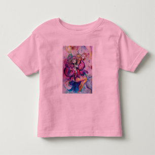 T-SHIRT POUR LES TOUS PETITS CLOWN ROSE MUSICAL