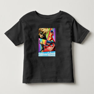 T-shirt Pour Les Tous Petits Coccinelle & Chat Noir   Pouvoir Miraculous !