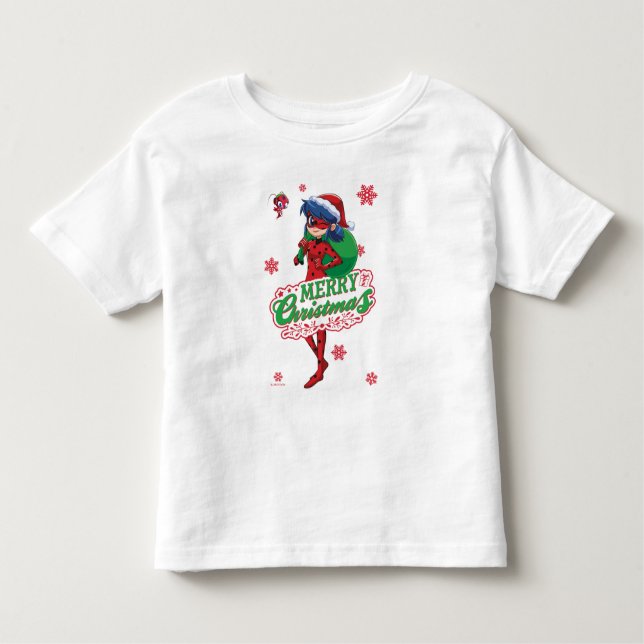 T-shirt Pour Les Tous Petits Coccinelle | Joyeux Noël (Devant)