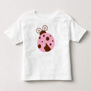 T-shirt Pour Les Tous Petits coccinelle rose, coccinelle mignonne, coccinelle