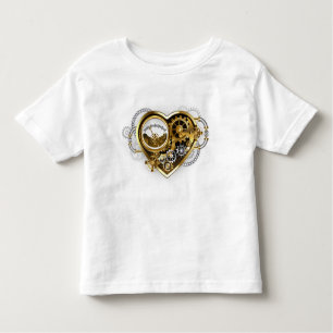 T-shirt Pour Les Tous Petits Coeur vapeur avec un manomètre