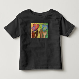 T-shirt Pour Les Tous Petits Coeurs & Mains Aimer Diversité Art Chemises person