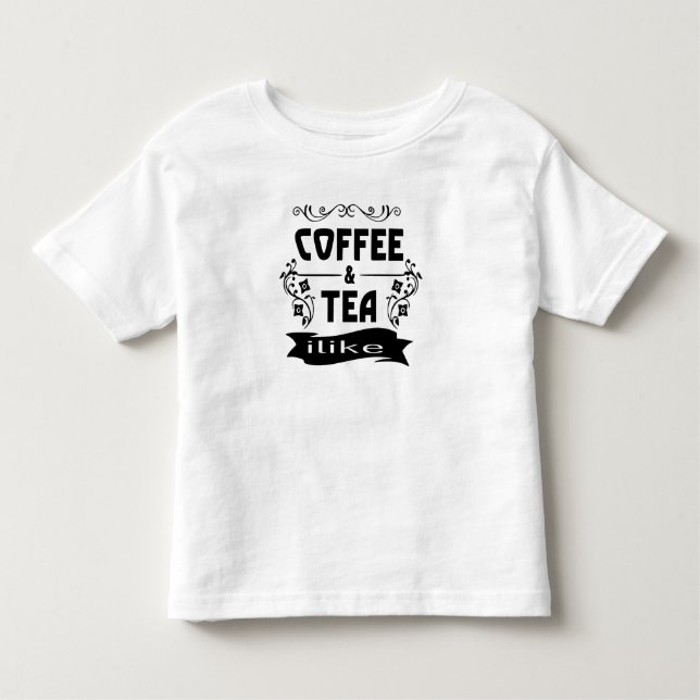 T-shirt Pour Les Tous Petits Coffee and Tea Lovers (Devant)