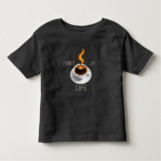 T-shirt Pour Les Tous Petits Coffee is Start of life