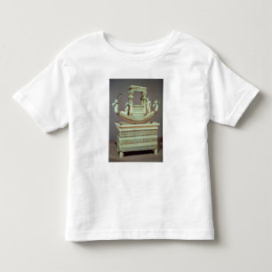 T-shirt Pour Les Tous Petits Coffre avec un bateau décoré de deux têtes