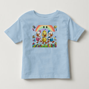 T-shirt Pour Les Tous Petits « Coin-coin à la maternelle ! » – Canard mignon re