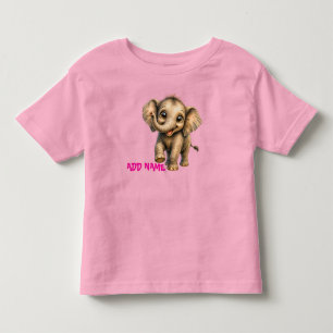 T-shirt Pour Les Tous Petits Collection de bébé animaux mignons et actifs - Élé