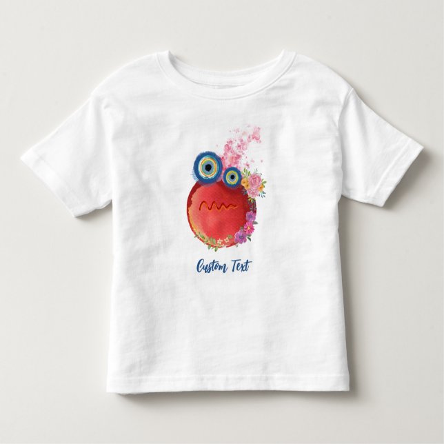 T-shirt Pour Les Tous Petits Collection Petits Mec Roux Texte Personnalisé (Devant)