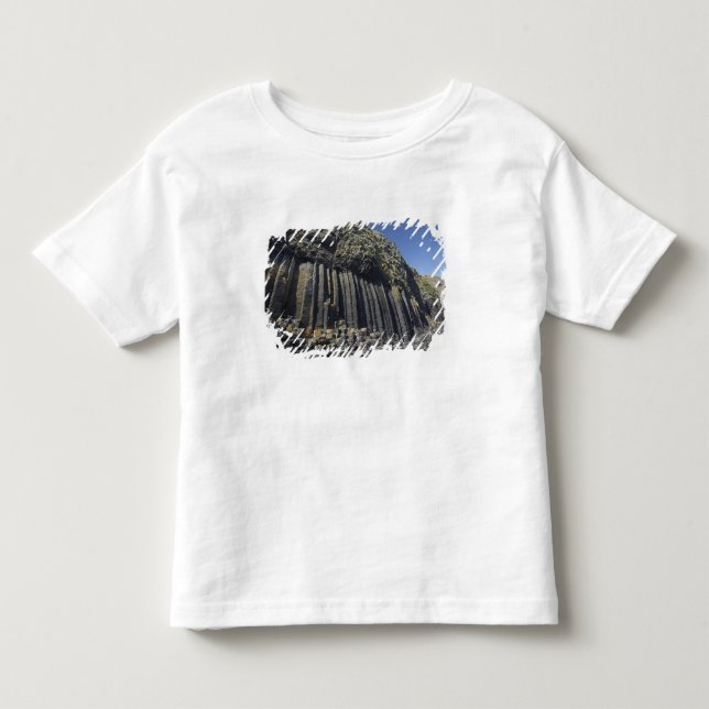 T-shirt Pour Les Tous Petits Colonnes de basalte par Fingal's Cave, Staffa, au  (Devant)