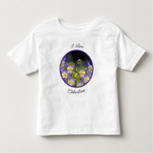 T-shirt Pour Les Tous Petits Colorado Blue Columbine Peinture - Art original