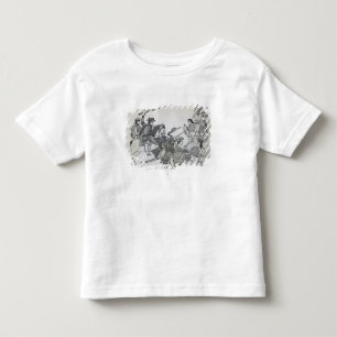 T-shirt Pour Les Tous Petits Combat entre l'Espagnol et les Aztèques