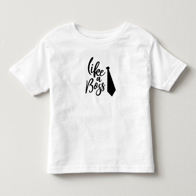 T-shirt Pour Les Tous Petits Comme un patron (Devant)