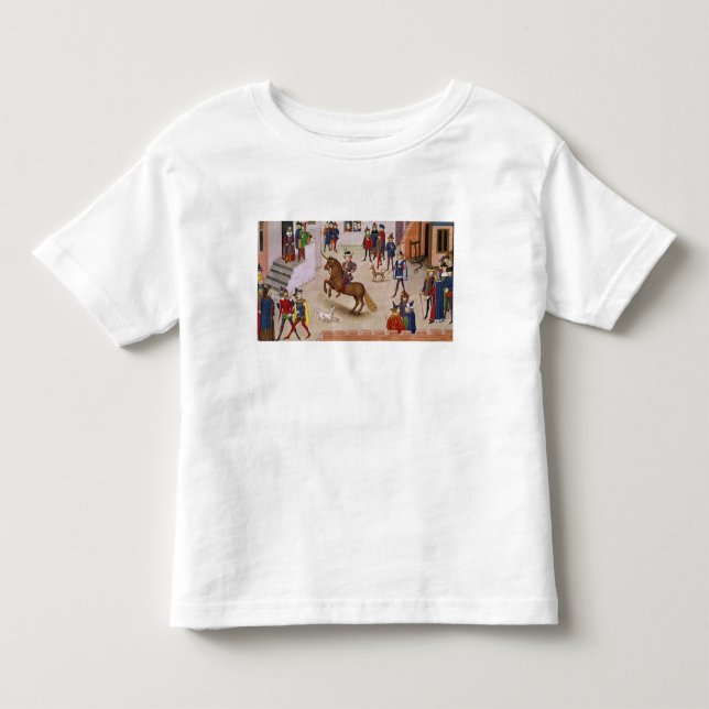 T-shirt Pour Les Tous Petits Comment Alexandre le grand Bucephalus monté (Devant)