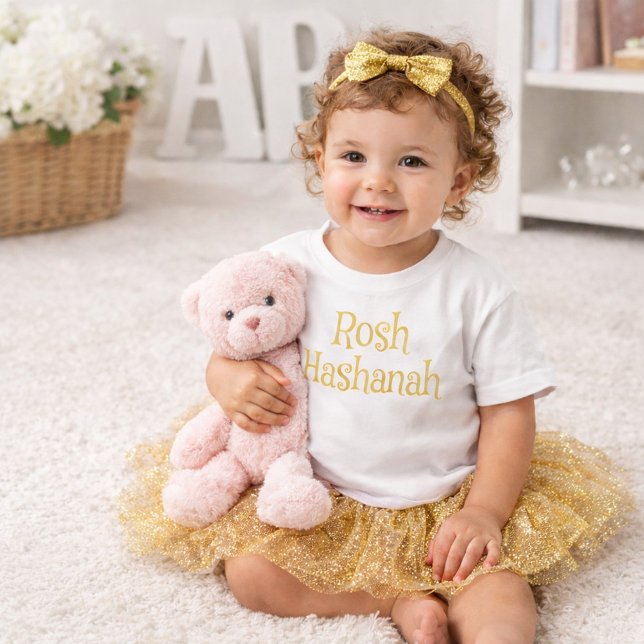 T-shirt Pour Les Tous Petits Conception amusante de Roch Hachana (Créateur téléchargé)