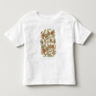 T-shirt Pour Les Tous Petits Conception bleue et orange de papier peint de