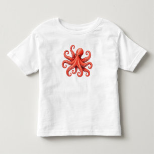 T-shirt Pour Les Tous Petits Conception d'animal de mer de poulpe d'océan