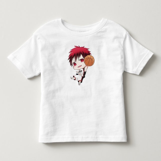 T-shirt Pour Les Tous Petits Conception de basket-ball mignonne (Devant)