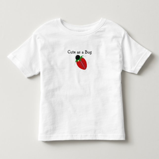 T-shirt Pour Les Tous Petits Conception de bugs fraises (Devant)