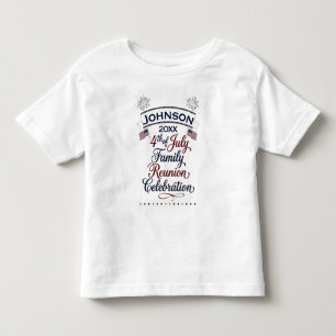 T-shirt Pour Les Tous Petits Conception de célébration familiale patriotique du