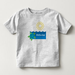 T-shirt Pour Les Tous Petits Conception de chillaxage de tortue - Toddler Fine