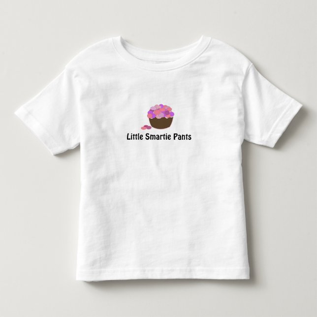 T-shirt Pour Les Tous Petits Conception de Cupcake Little Smartie Pants (Devant)