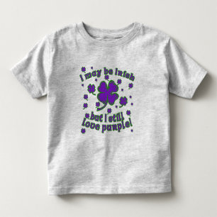 T-shirt Pour Les Tous Petits Conception de la Saint-Patrick Shamrock violette
