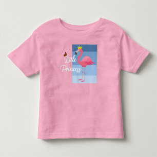 T-shirt Pour Les Tous Petits Conception de petit flamant rose de princesse - Fi