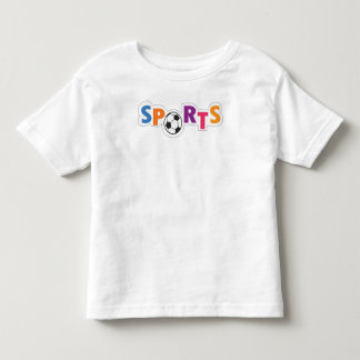 T-shirt Pour Les Tous Petits Conception de texte sportif coloré avec un ballon
