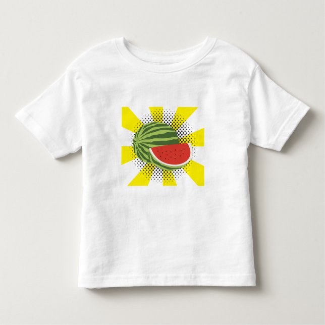 T-shirt Pour Les Tous Petits Conception des fruits de pastèque (Devant)