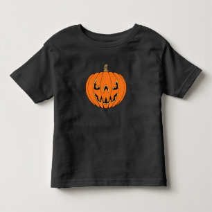 T-shirt Pour Les Tous Petits Conception d'Halloween de citrouille effrayante Ja