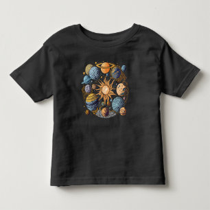 T-shirt Pour Les Tous Petits Conception graphique du système solaire