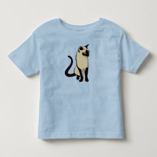 T-shirt Pour Les Tous Petits Conception minimaliste de chats thaïlandais tradit