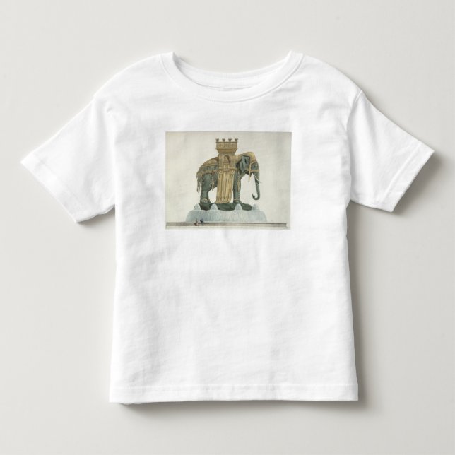 T-shirt Pour Les Tous Petits Conception pour la fontaine d'éléphant (Devant)